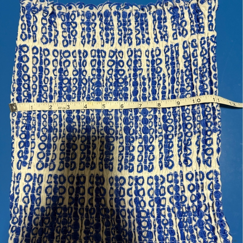 Zoe Sydney Strapless Blue and White Dress. Size S. Like New Condition. - Picture 3 of 8